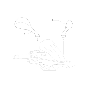 Rückspiegel Gilera Runner 50 SP 2010-2017