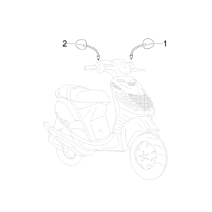 Rückspiegel Piaggio Zip 50 SP 2006-2013