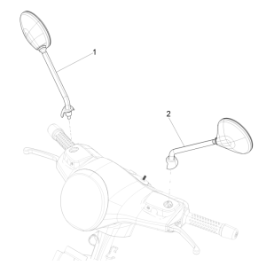 Rückspiegel Vespa GTS 125 4T E5 ABS 2021 (EMEA)