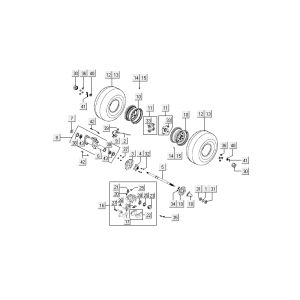 Hinterrad Kymco MXU 50