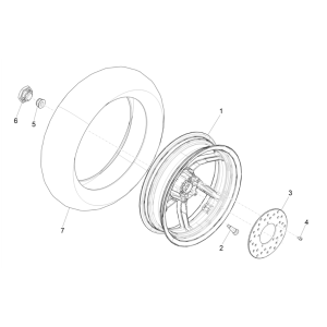 Piaggio NRG Power 50 2-Takt LC Euro 4 Hinterrad