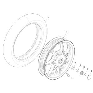 Piaggio Liberty 125 4-Takt 3V IE ABS-Hinterrad (IGET Euro 5)