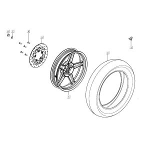 Hinterrad AGILITY CITY 16 4T 125