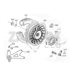 Hinterrad BTC Riva Sport Bronze