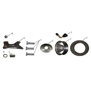 Hinterrad China GT Champagner