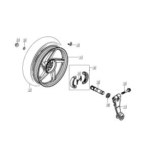 Hinterrad Kymco People S 4-Takt Titan