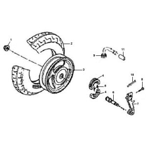 Hinterrad Neco Borsalino Uno 4-Takt