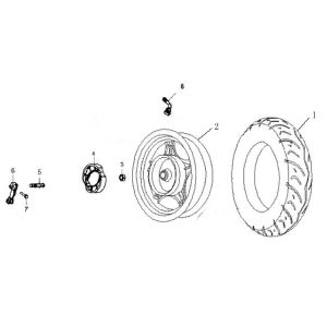 Hinterrad Rover Exclusive anthrazit