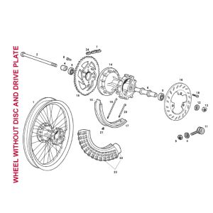 Hinterrad SENDA R X-TREME 2007 E2 3ED