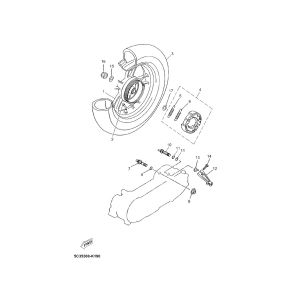 Hinterrad Yamaha Neos 4-Takt (nach 2008)