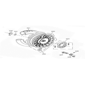 Hinterrad Znen Revival rot weiß