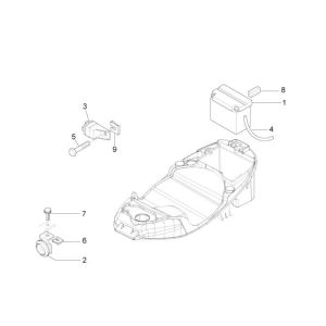 Batterie Piaggio Liberty 4-Takt