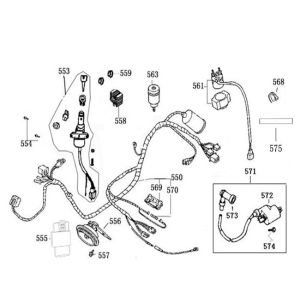 Zündschloss-Kabelbaum AGM Neuer Blitz (EURO 2; für 2018)