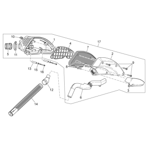 Airbox I Aprilia SR 50 H2O dH+Vergaser 2004-2009
