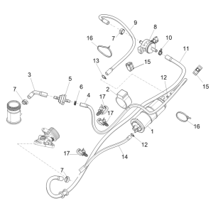 Piaggio Medley 125 ABS E5 2021-2022 Verdunstungsschutzsystem (EMEA)