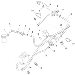 Piaggio Liberty 50 4-Takt-Verdunstungsschutzsystem