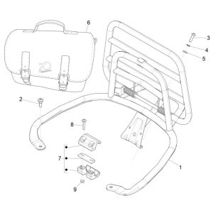 Gepäckträger hinten Vespa Primavera 125 4T 3V IE ABS