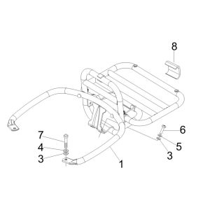 Gepäckträger hinten Vespa GTV 250 4T 4V IE