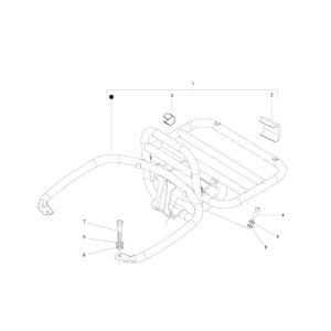 Gepäckträger hinten Vespa GTS 250 ie 2005-2016 (ohne ABS)