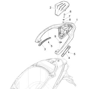 Piaggio Liberty 125 4-Takt 3V IE ABS Heckgepäckträger (IGET Euro 5)