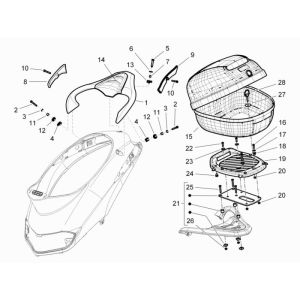 Gepäckträger Piaggio Liberty 4-Takt