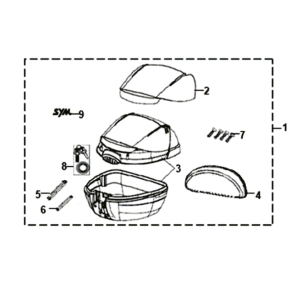 Sym Symphony ST 200I Gepäckträger