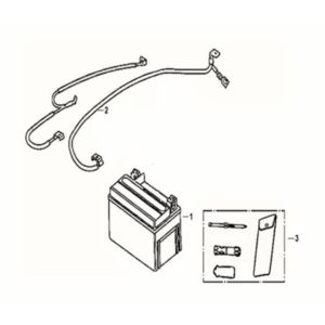 Battery - tool box Sym Crox 50 E5