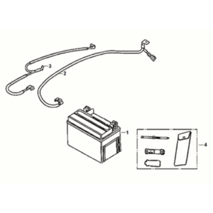 Battery - tool box Sym Jet 14 125I AC E5 2021-2024