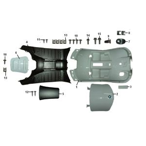 Beinschild- Trittbrett Riva Sport VX50S 4-Takt