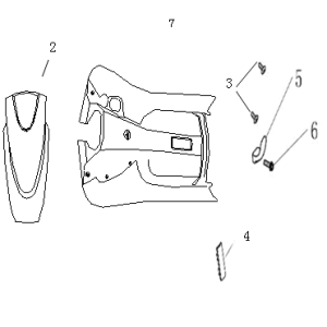 Beinschild - Frontcover AGM Ape50 braun