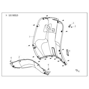 Legshield Agm Vx50 plus dunkelblau