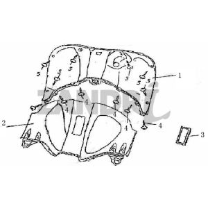 Legshield BTC Grande Retro GT1 blau creme metallisch