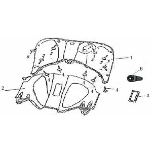 Beinschild China GT Champagner
