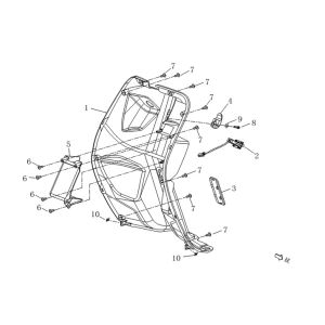 Beinschild Teile Agm Qube