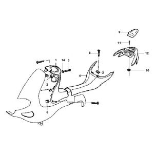 Legshield Gilera Runner 98-2005 2-Takt