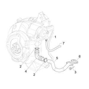 Gilera Runner 200cc VXR 4-Takt 2006 Sekundärluftversorgungsgehäuse