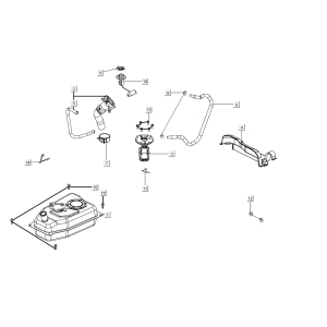 Treibstofftank Kymco People S 50i E4 Blau