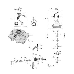 Kraftstofftank - Öltank Peugeot Speedfight 3 AC 2-Takt