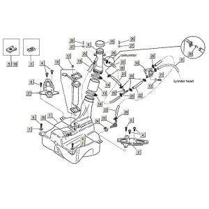 Benzintank Aprilia Mojito Custom 2t (Piaggio-Motor) 2004 - 2010