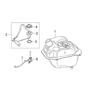 Benzintank Baotian Speedy 4-Takt