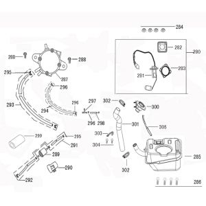 Benzintank Benzhou ZN50QT-36 schwarz