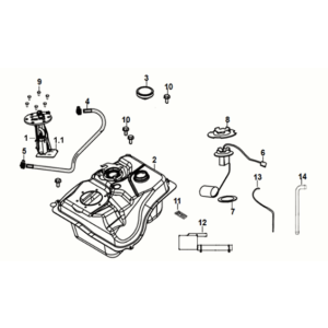 Kraftstofftank/ Benzintank Sym Jet 14 125I E4