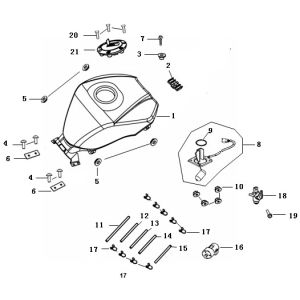 Benzintank China Strada