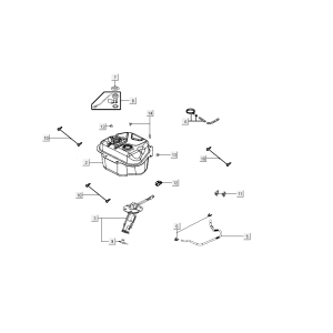 Kraftstofftank Kymco Agility Delivery 4-Takt euro4 weiß
