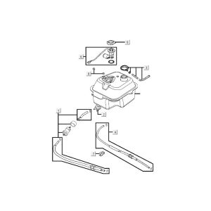 Kraftstofftank Kymco Agility FR 12" 4-Takt euro4 blau