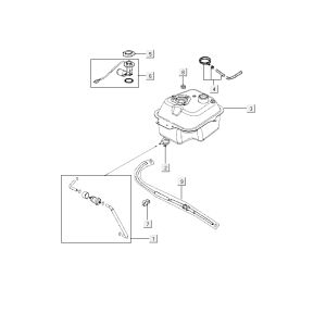 Benzintank Kymco Agility RS 4-Takt schwarz 11