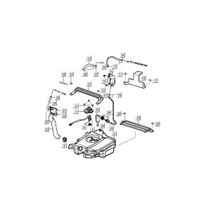 Benzintank Kymco Filly 4-Takt Silber