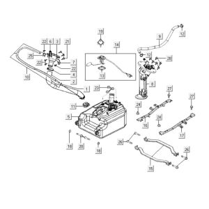Treibstofftank Kymco People S 300i