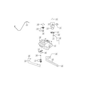 Benzintank Kymco Sento 4-Takt Pink