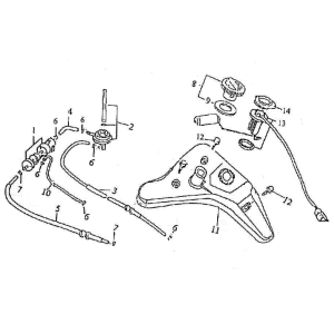 Benzintank Neco Borsalino 125cc